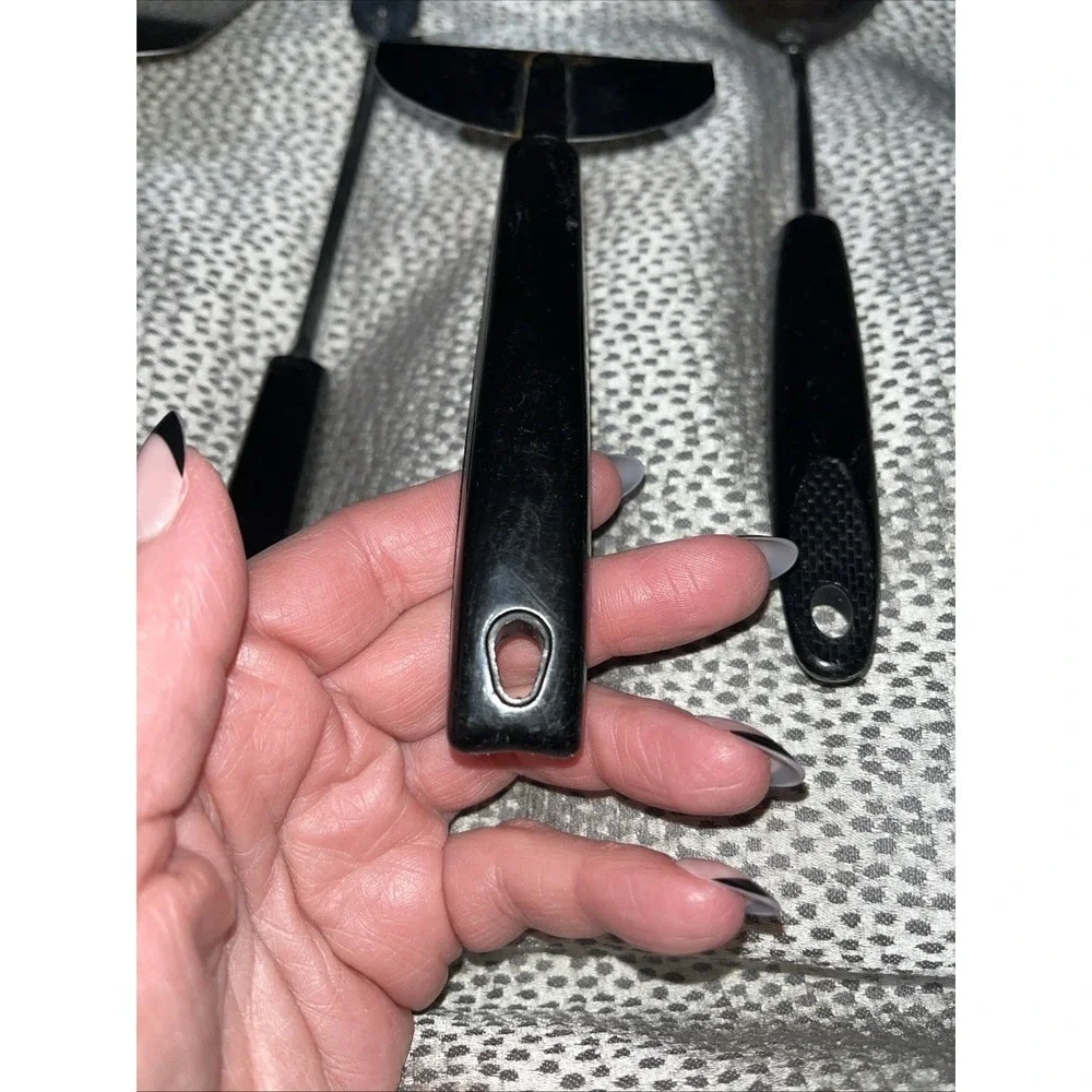 Set Of 4 Vintage Ekco Utensils Keyhole Spatula Pie Knife Serving Spoon & Fork‎